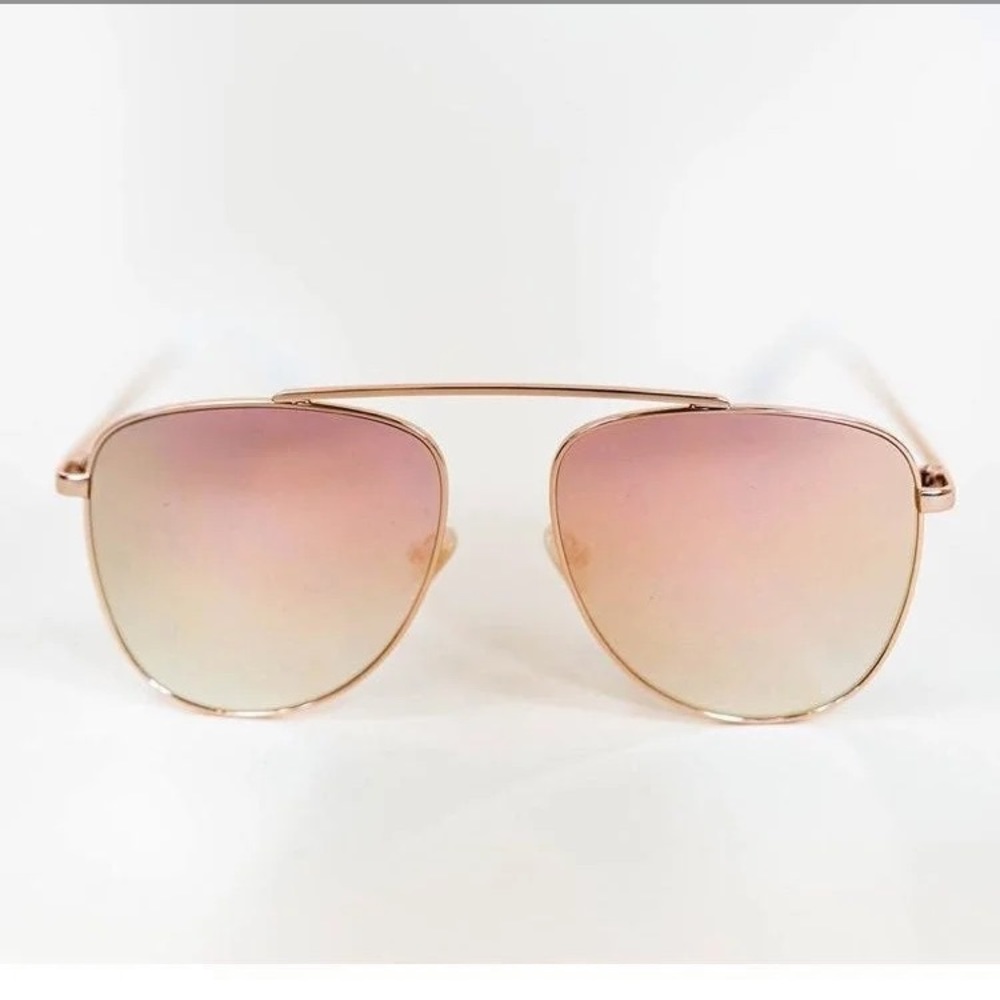 Kittenish Rose Gold Almafi Aviators